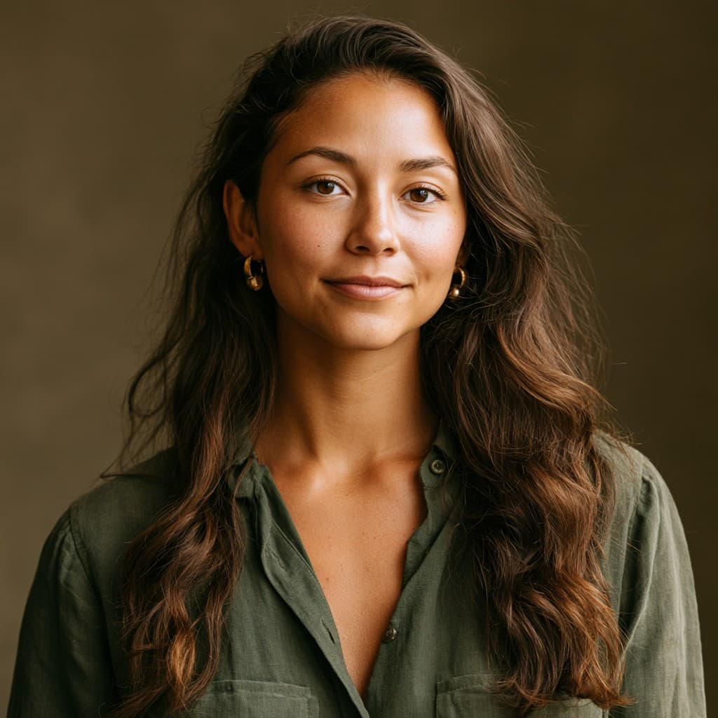 Retrato de mujer profesional con confianza y vitalidad